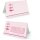 Tischkarten Fische rosa pink f&uuml;r Taufe &amp; Kommunion (VE = 25 St&uuml;ck)