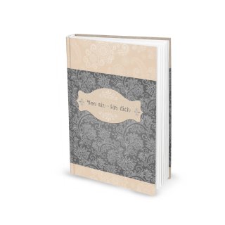 Kleines Notizbuch DIN A5 "Von mir für dich" als Geschenkbuch