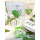 Gästebuch zum Eintragen mit leeren Seiten - Motiv grünes Herz 21 x 21 cm - Hochzeitsgästebuch