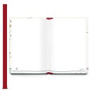 Babytagebuch DIN A4 blau beige rot - Blankobuch zum Selberschreiben