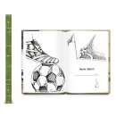 Fu&szlig;ball Geschenkbuch Notizbuch &quot;Meine Saison&quot; Fu&szlig;ballbuch A5