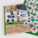 Fußball Geschenkbuch Notizbuch MEINE SAISON -...