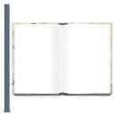 Kleines Vintage Notizbuch Tagebuch DIN A5 - beige braun im Retro Nostalgie Look mit leeren Seiten