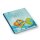Buntes G&auml;stebuch REGENBOGENFISCH 21 x 21 cm mit leeren Seiten - Buch zu Kindergeburtstag Taufe Kommunion