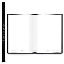 Großes Rezeptbuch DIN A4 mit leeren Seiten zum Selberschreiben - eigenes Kochbuch schwarz weiß