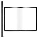 XXL Blankobuch Hardcover DIN A4 schwarz weiß mit bunten Sprüchen - leeres Buch