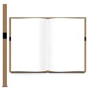 Gästebuch DIN A4 Hardcover braun schwarz weiß - leeres Buch für Hochzeit Ferienwohnung Feier
