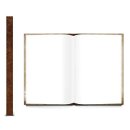 Blankobuch mit Hardcover (DIN A5) in beige braun Vintage im Nostalgie-Look mit leeren Seiten