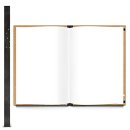 Gästebuch A4 mit französischem Titel Livre dor braun schwarz weiß - Buch für internationale Gäste