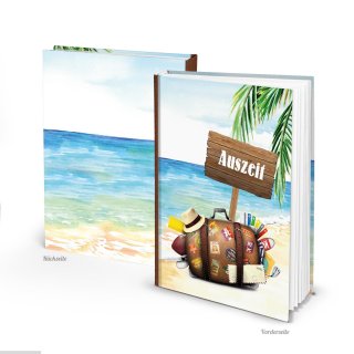 Leeres Notizbuch DIN A5 - Reisebuch mit leeren Seiten - Geschenk Urlaub Reise
