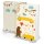 Babytagebuch DIN A4 - Notizbuch Babybuch gelb bunt zum Einschreiben - Motiv Teddybär