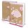 Kinderbuchtagebuch Babytagebuch DIN A4 zum Einschreiben rosa braun - Motiv Teddybär Pferd