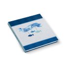 Gästebuch blau weiß mit französischem Titel LIVRE DOR im maritimen Stil 21 x 21 cm