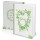 Hochzeitsgästebuch grün weiß DIN A4 -  Gästebuch zur Hochzeit Herz groß Blätter natürlich