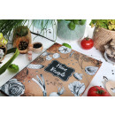 Großes Rezeptbuch braun schwarz weiß mit leeren Seiten DIN A4 - Geschenkbuch Küche