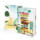 Gästebuch mit leeren Seiten DIN A4 Hardcover für Gäste - Ferienwohnung Ferienhaus Urlaub bunt
