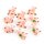 9 kleine Glücksschweinchen rosa mit Kleeblatt kleines Geschenk Glücksbringer Talisman