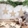10 Sternanhänger Weihnachtsanhänger Natur braun Shabby Vintage aus Holz 10 cm