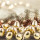 8 kleine Nüsse Eichelnüsse 5 x 3 cm gold als Weihnachtsanhänger Geschenkanhänger Deko
