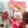 3 s&uuml;&szlig;e Weihnachtsanh&auml;nger f&uuml;r den Baum: rot wei&szlig; gepunktete Rentiere aus Holz 13 cm