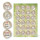 Gro&szlig;es Sticker Set mit 6 x 24 Aufklebern - Spr&uuml;cheaufkleber zum Verzieren von Verpackungen