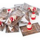 10 Mini Geschenke - rot weiße Nikolaus Figuren +...