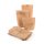 Adventskalender Bastel-Set 24 Teile rot gr&uuml;n natur Holz mit Holzzahlen Klammern + T&uuml;ten 9 x 15 x 3,5 cm