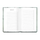 XXL Rezeptbuch mit leeren Seiten - eigenes Kochbuch - gr&uuml;n silber Shabby Chic Hardcover DIN A4