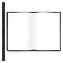 Kleines DIY Rezeptbuch mit leeren Seiten DIN A5 schwarz weiß Tafelkreide-Stil