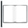 Kleines DIY Rezeptbuch mit leeren Seiten DIN A5 schwarz weiß Tafelkreide-Stil