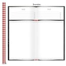 DIY Rezeptbuch DIN A5 MEINE GL&Uuml;CKSREZEPTE - leeres Kochbuch zum Selberschreiben schwarz rot