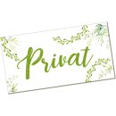 Privat Schild grün weiß 20 x 10 cm - Türschild für Büro Praxis