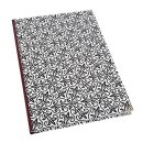 XXL Notizbuch DIN A4 Hardcover schwarz weiß mit orientalischem Muster - Buch mit Metallecken