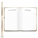 XXL Reisetagebuch Reisebuch DIN A4 Notizbuch mit leeren Seiten & Metallecken - Geschenk Buch Reise