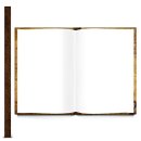 XXL Notizbuch DIN A4 Hardcover braun ELEFANT - Vintage Buch mit leeren Seiten & Metallecken