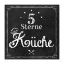 Dekoschild 5 Sterne KÜCHE 30 cm - Wandschild...
