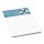 Notizblock Schreibblock Briefpapier maritim DIN A5 100 Blatt LINIERT blau weiß