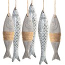 3 graue Fische + 3 grau braune Fische aus Beton - mit...