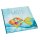 Gästebuch Regenbogenfisch blau bunt maritim 21 x 21 cm - Buch zum Einschreiben mit Metallecken