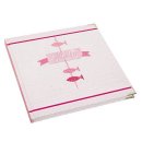 Gästebuch rosa pink mit Fischen 21 x 21 cm...