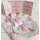 Gästebuch rosa pink mit Fischen 21 x 21 cm quadratisch - Gäste Buch für Taufe Kommunion - mit Metallecken