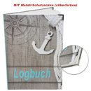 Logbuch Ocean DIN A4 Hardcover - Schiffstagebuch nach amtlichen Vorschriften mit Metallecken