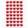 Filzherzen rot - 1,4 cm - selbstklebend - kleine Herz Aufkleber als Deko &amp; Geschenkaufkleber 80 Aufkleber / 2 B&ouml;gen