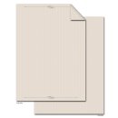 Briefpapier Druckerpapier beige edel DIN A4 - Schreibpapier f&uuml;r Einladungen &amp; Briefe