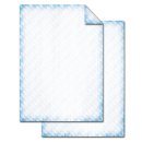 Briefpapier Rautenmuster blau weiß DIN A4 Motivpapier bayerisch