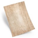 Briefpapier in Holzoptik braun - Motivpapier Bastelpapier Holz DIN A4 zum Beschriften &amp; Bedrucken