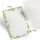 Briefpapier DIN A4 grün grau Blätter-Ranken - beschreibbar bedruckbar Motivpapier Druckerpapier
