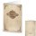 Men&uuml;karten im Vintage-Stil beige braun zum Beschriften &amp; Bedrucken DIN A5 