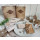 Reserviertschilder beige creme Tischkarten Klappkarten zum Hinstellen Tisch-Reservierung