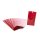 Rote Blockbodenbeutel 7 x 20,5 x 4 cm mit Folieneinlage lebensmittelecht  als Keksbeutel Teet&uuml;ten